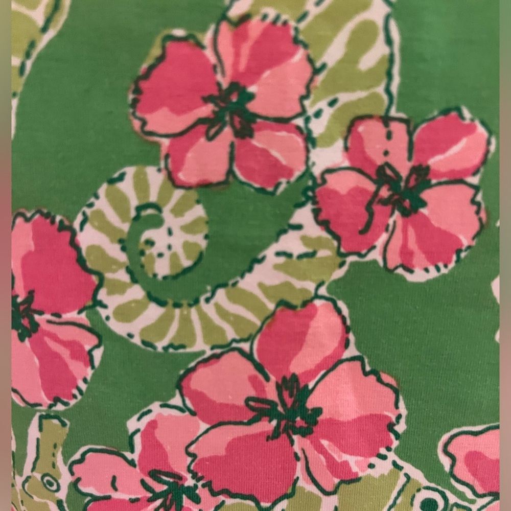 🌺🌺Lilly Pulitzer Green and Pink Strapless Dress - Picture 6 of 8